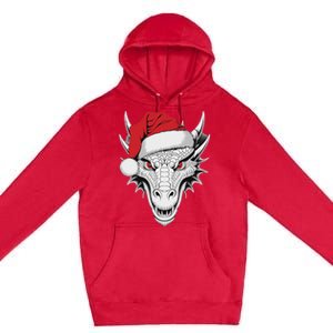 Joyful Dragon Santa On Dragon Christmas Premium Pullover Hoodie