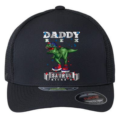 Jurasskicked Daddy Saurus Rex Kicke´n Cool Daddysaurus Rex Gift Flexfit Unipanel Trucker Cap