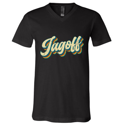 Jagoff Design Slang Pittsburgh Pennsylvania Yinzer V-Neck T-Shirt
