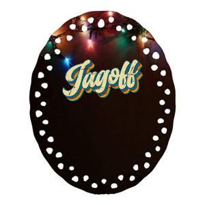 Jagoff Design Slang Pittsburgh Pennsylvania Yinzer Ceramic Oval Ornament