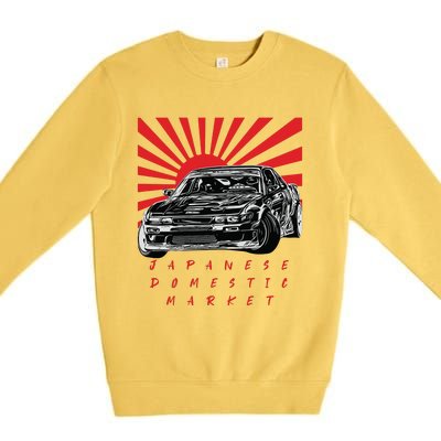 JDM Drift Sunburst Gift Premium Crewneck Sweatshirt