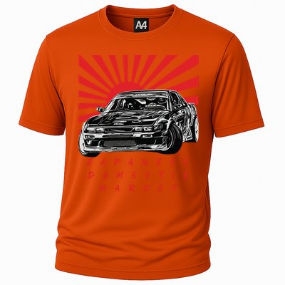 JDM Drift Sunburst Gift Cooling Performance Crew T-Shirt