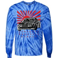 JDM Drift Sunburst Gift Tie-Dye Long Sleeve Shirt