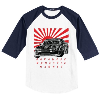 JDM Drift Sunburst Gift Baseball Sleeve Shirt