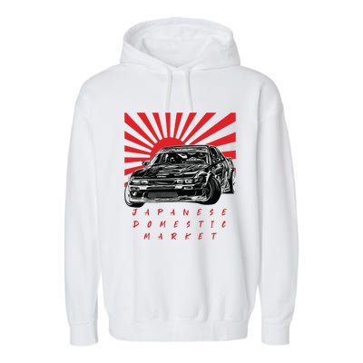 JDM Drift Sunburst Gift Garment-Dyed Fleece Hoodie