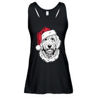 Joyful Doodle Santa Dog On Golden Doodle Christmas Ladies Essential Flowy Tank