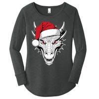 Joyful Dragon Santa On Dragon Christmas Women's Perfect Tri Tunic Long Sleeve Shirt