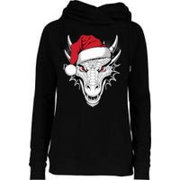 Joyful Dragon Santa On Dragon Christmas Womens Funnel Neck Pullover Hood