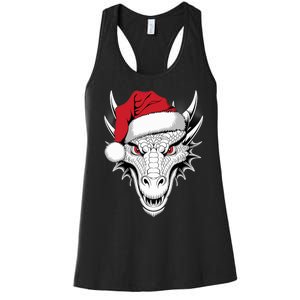 Joyful Dragon Santa On Dragon Christmas Women's Racerback Tank