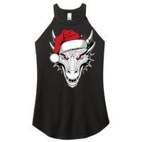 Joyful Dragon Santa On Dragon Christmas Women's Perfect Tri Rocker Tank