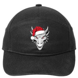 Joyful Dragon Santa On Dragon Christmas 7-Panel Snapback Hat