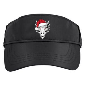 Joyful Dragon Santa On Dragon Christmas Adult Drive Performance Visor