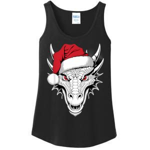 Joyful Dragon Santa On Dragon Christmas Ladies Essential Tank