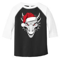 Joyful Dragon Santa On Dragon Christmas Toddler Fine Jersey T-Shirt