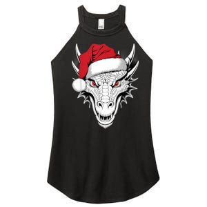 Joyful Dragon Santa On Dragon Christmas Women's Perfect Tri Rocker Tank