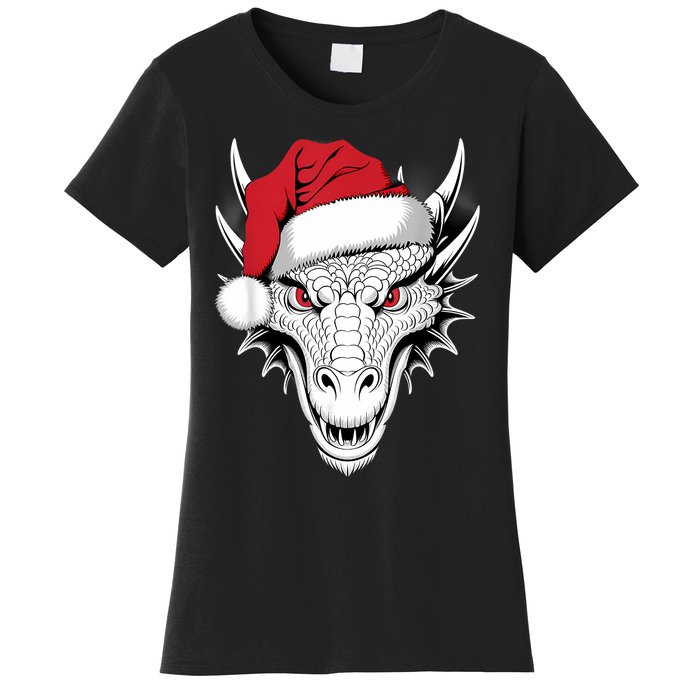 Joyful Dragon Santa On Dragon Christmas Women's T-Shirt