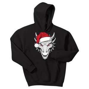 Joyful Dragon Santa On Dragon Christmas Kids Hoodie