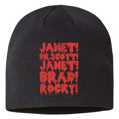 Janet Dr Scott Janet Brad Rocky Horrror Show Halloween Sustainable Beanie