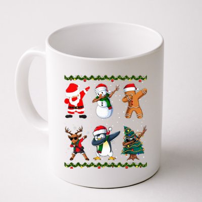 Jolly Dabbing Santa Festive Friends A Merry Squad  Coffee Mug