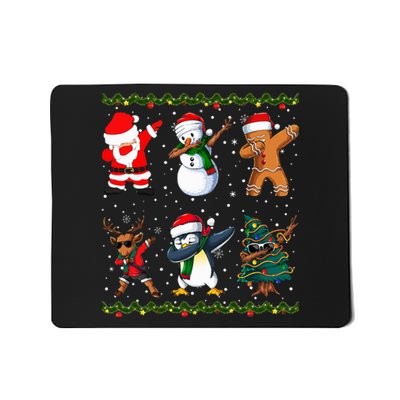 Jolly Dabbing Santa Festive Friends A Merry Squad  Mousepad