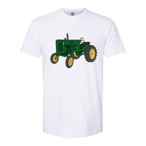 John Deere Styled M Green Tractor Softstyle® CVC T-Shirt