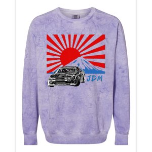 JDM Drift Sunburst Colorblast Crewneck Sweatshirt