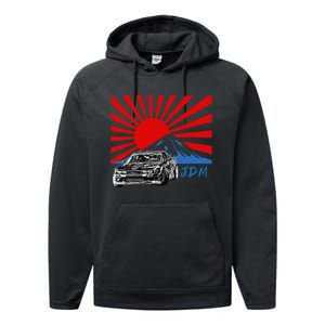 JDM Drift Sunburst Performance Fleece Hoodie