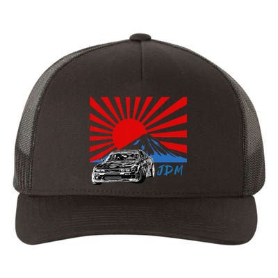 JDM Drift Sunburst Yupoong Adult 5-Panel Trucker Hat