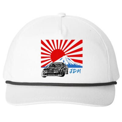 JDM Drift Sunburst Snapback Five-Panel Rope Hat