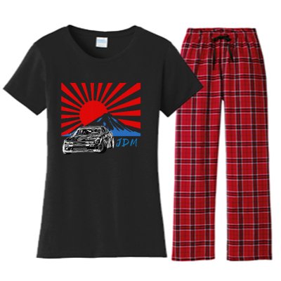 JDM Drift Sunburst Women's Flannel Pajama Set