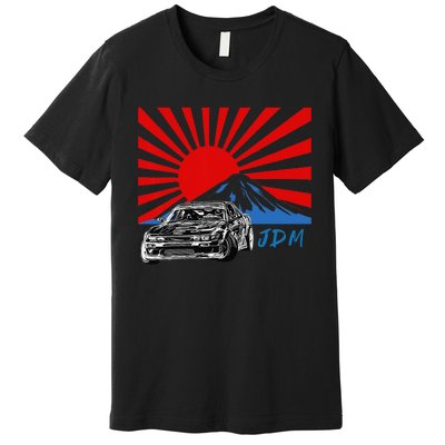 JDM Drift Sunburst Premium T-Shirt