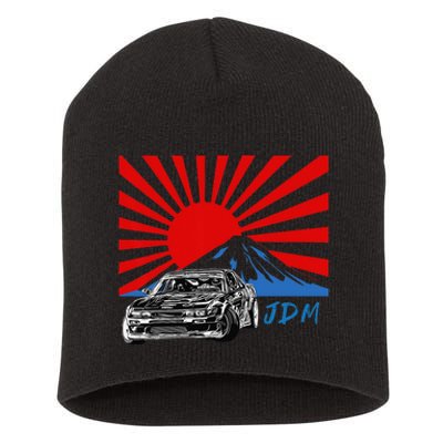 JDM Drift Sunburst Short Acrylic Beanie