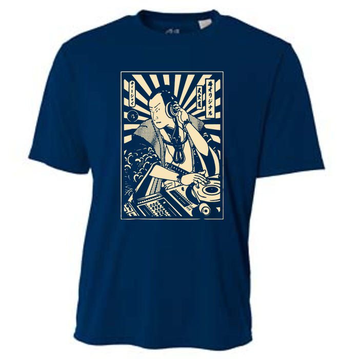 Japanese DJ Samurai Warrior Bushido Code Swordsmen Anime Manga Cooling Performance Crew T-Shirt