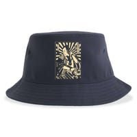 Japanese DJ Samurai Warrior Bushido Code Swordsmen Anime Manga Sustainable Bucket Hat