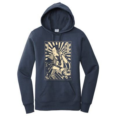 Japanese DJ Samurai Warrior Bushido Code Swordsmen Anime Manga Women's Pullover Hoodie