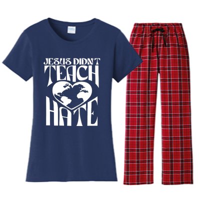 Jesus Didnt Teach Hate Women's Flannel Pajama Set