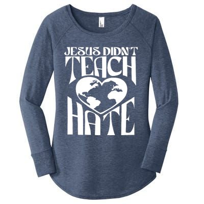 Jesus Didnt Teach Hate Women's Perfect Tri Tunic Long Sleeve Shirt