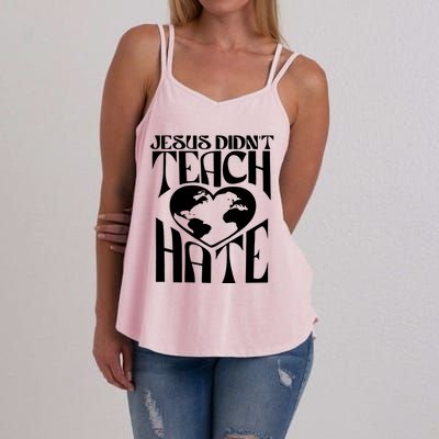 Jesus Didnt Teach Hate Women's Strappy Tank