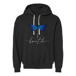 Just Dragonfly Tattoodesign Summer Breathe Meditation Yoga Garment-Dyed Fleece Hoodie