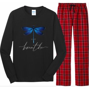 Just Dragonfly Tattoodesign Summer Breathe Meditation Yoga Long Sleeve Pajama Set