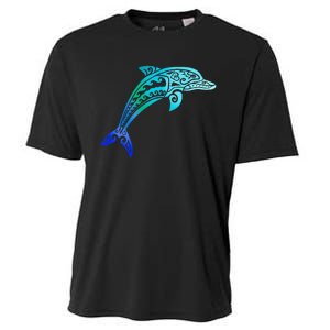 Jumping Dolphin Tribal Cooling Performance Crew T-Shirt