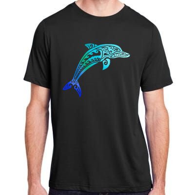 Jumping Dolphin Tribal Adult ChromaSoft Performance T-Shirt