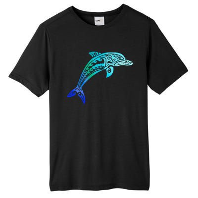 Jumping Dolphin Tribal Tall Fusion ChromaSoft Performance T-Shirt