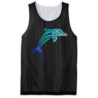 Jumping Dolphin Tribal Mesh Reversible Basketball Jersey Tank