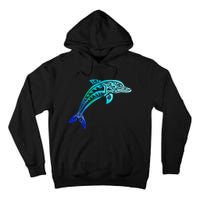 Jumping Dolphin Tribal Tall Hoodie