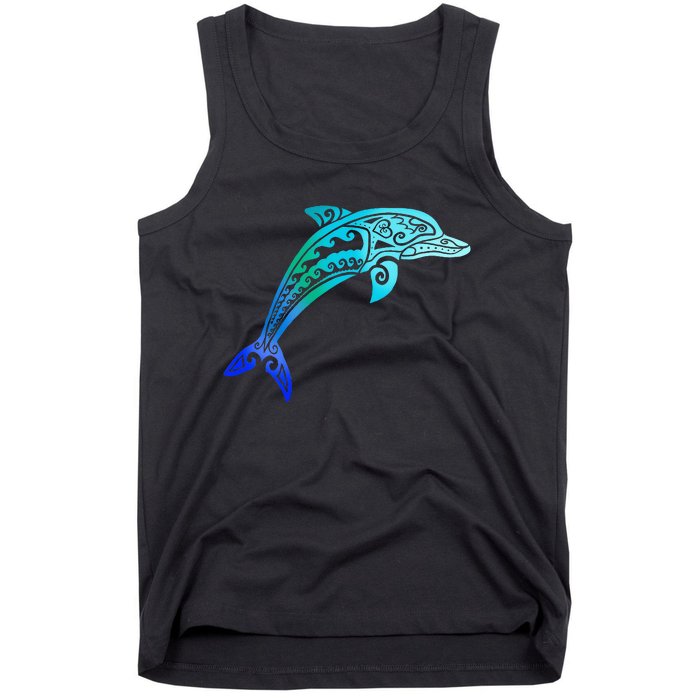 Jumping Dolphin Tribal Tank Top