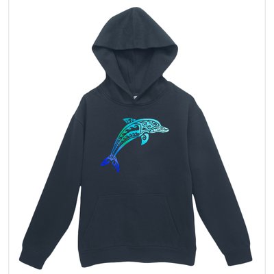 Jumping Dolphin Tribal Urban Pullover Hoodie