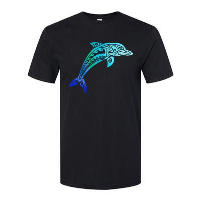 Jumping Dolphin Tribal Softstyle CVC T-Shirt