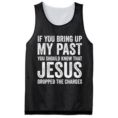 Jesus Dropped The Charges Christian Faith Bible Verse Jesus Mesh Reversible Basketball Jersey Tank