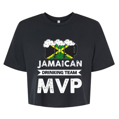 Jamaican Drinking Team Mvp Jamaica Bella+Canvas Jersey Crop Tee